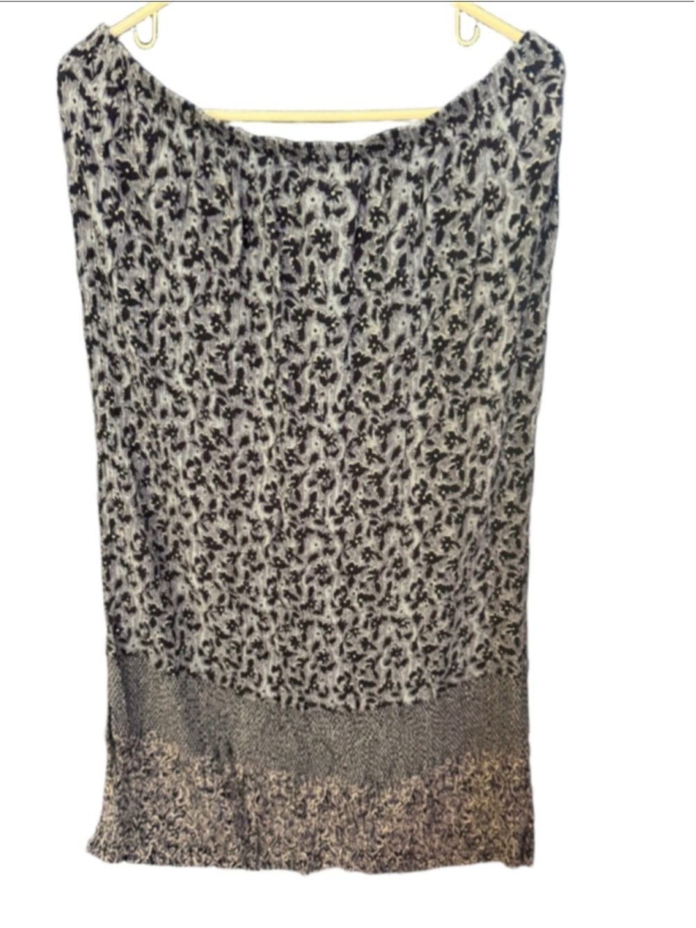 Women's CLIO Blue Black Floral Plus Size 3X Skirt cottagecore pretty officewear